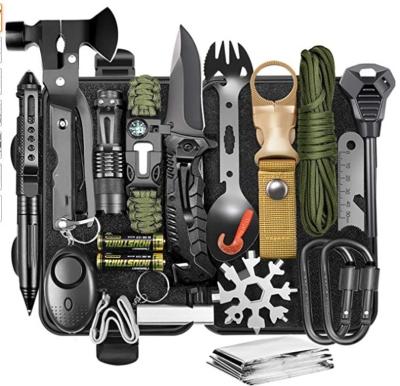 China Amazon hot-selling outdoor survival kit, first aid kit, multi-function ax and hammer folding knife expedition and handling - 322 for sale