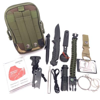 China Amazon hot-selling survival kit, multifunctional umbrella rope bracelet, field rescue kitMen's gift adventure tool A-12 for sale