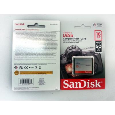 China SDCFHS-016G-G46 SanDisk Ultra CompactFlash 16G Plastic CF Memory Card for sale