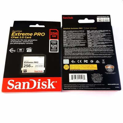 China Plastic SDCFSP-256G-G46D SanDisk Pro CFast 2.0 R525/W450 256G Extreme Memory Card for sale