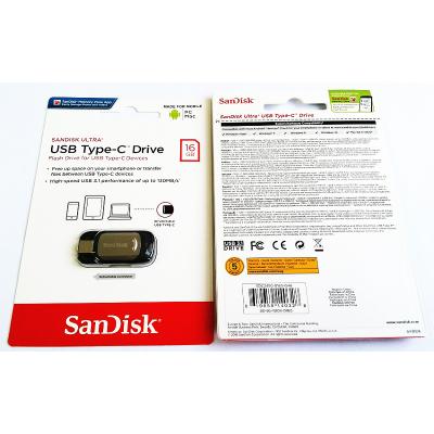 China Type-c Plastic and Metal USB Flash Drive SDCZ450-016G-G46 SanDisk Ultra USB 3.1 130MB/s 16G for sale