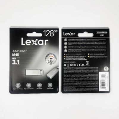 China Lexar USB JumpDrive M45 USB3.1 Metal Flash Drive (250MB/s) LJDM45-128ABSL for sale