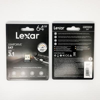 China Lexar USB JumpDrive S47 USB3.1 (250MB/s) LJDS47-64ABBK for sale