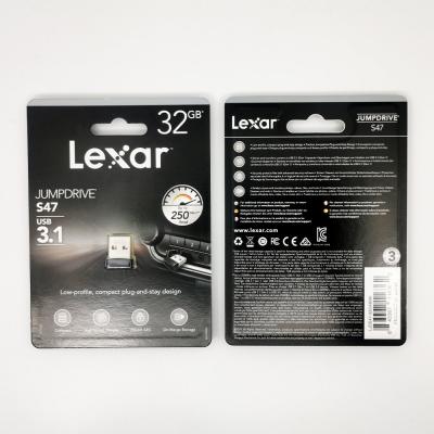 China Lexar USB JumpDrive S47 USB3.1 (250MB/s) LJDS47-32ABBK for sale