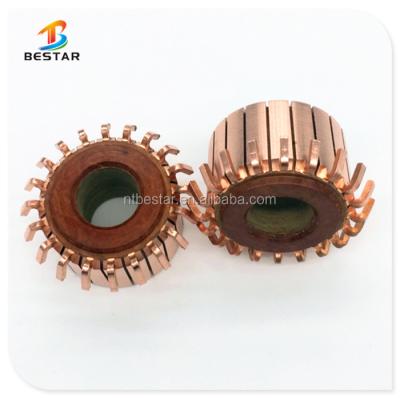 China Automobile capacitor fan motor switch 20 segments automobile condenser fan motor kommutator OD32.2*ID14.1*H21 for sale