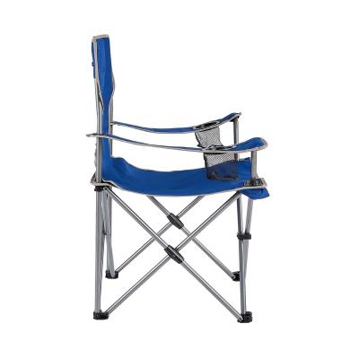 China Outdoor Waterproof Light Duty Portable Foldable Lightweight Camping Chair Beach Fishing Cheap Folding Chair With Cup Holder With Carry Bag for sale