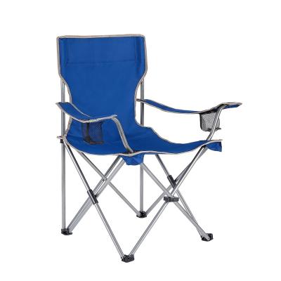 China Outdoor Waterproof Lightweight Durable Customization Portable Foldable Camping Chair Beach Fishing Folding Chair With Cup Holder And Carry Bag for sale