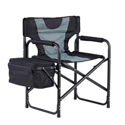 China Portable Folding Outdoor Promoted Director's Chair Lightweight Durable Customization Chair With Cooler Bag for sale