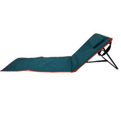 China Waterproof Light Duty Portable Beach Recliner Folding Outdoor Recliner Bottom Beach Recliner Mat Lightweight Outdoor Oxford Cloth for sale