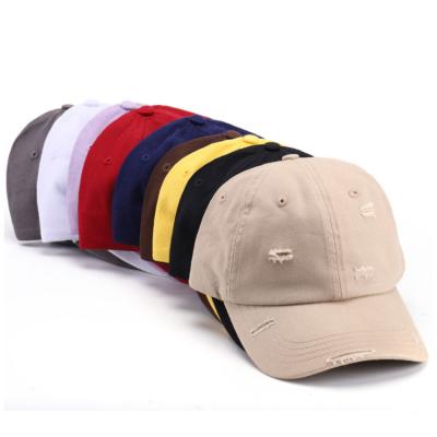 China COMMON Wholesale Custom Unstructured Washed 6 Panel Baseball Cap Dad Hat for sale