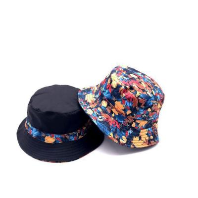 China Picture Fashion Sublimation Printed Polyester Wide Brim Bucket Hat for sale