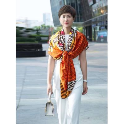 China Fashion Comfy Scarves Brand Shawls Female Foulard Square Head Hijab Scarf Malaysia Digital Printing Silk Scarf For Women for sale