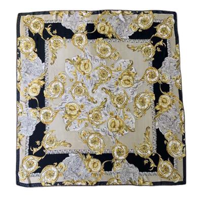 China Comfortable 100% Silk Ladies Elegant Ladies Silk Hijab Scarves Custom Digital Printed Silk Women Muslim Hijab Scarf for sale