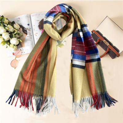 China Custom New Design Scarf Women Shawl With Logo Winter Warm Wool Long Scarves Shawls For Women for sale