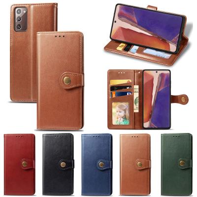 Cina Fashion Magnetic Card Anti-knock Flip Wallet Leather Cell Phone Custom Case For Samsung A51 Note 20 Phone Cover Case in vendita