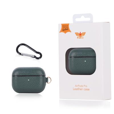 China Fanshion Patent Design Cow Grain Design Designers Luxury Waterproof Airpods Leather Case Shockproof Cover For Airpods Pro Case For AirPods Case zu verkaufen