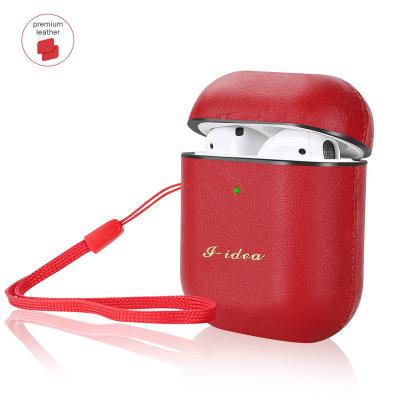 Cina Amazon Best Selling Luxury PU Leather For Airpods Pro Cover Custom Case Metal Hook Handle For Airpods Pro Case in vendita