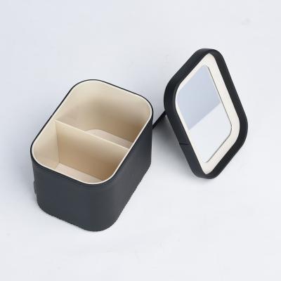 Cina High Quality Luxury Leather Ring Jewelry Box Storage Jewelery Storage Necklace Multifunctional Organizer in vendita