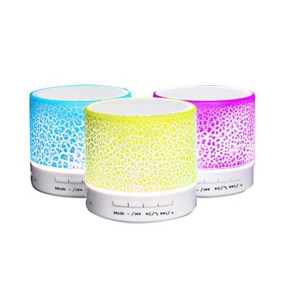 China 2020 Radio Mini Speaker Home Table Round High Quality Smart Active Wireless Mini Speakers With Led Light for sale