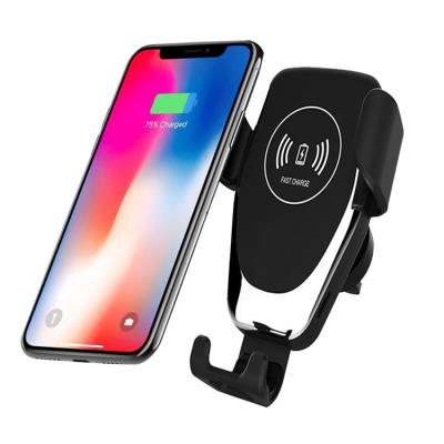 China Car 2020 High Quality Wireless Gravity Fast Charger 10w Fast Charging Auto Phone Mount In Car Radio Charger For Phone Holder for sale