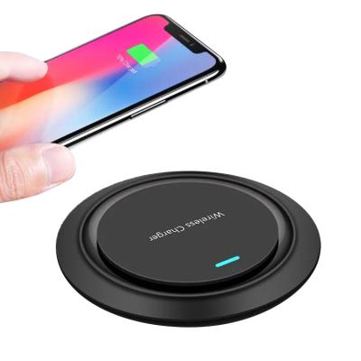 China New Custom Logo Thin 10W Qi Ultra Thin Universal USB Mini Quick Wireless Charger Portable Fast Wireless Charger For Samsung Mobile Phone for sale