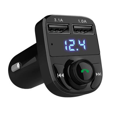 China Blue Tooth Car Audio Fast Charger Dual USB Charging FM Transmitter MP3 Player 3.1A Car Kit for sale