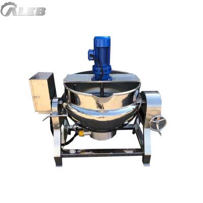 China Bakery Steamer Electric Jacketed Kettle Electric Tilting Jacketed Kettle with Stirrer for sale