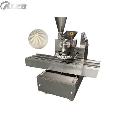 China Automatic Steamed Food Processing Units Double Hopper Stuffed Roll Making Machine Stainless Steel Momo Automatic Filling Making Machine for sale