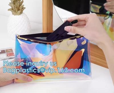 China HOLOGRAFISCH VERBLINDEN, TPU-de Laser Kosmetische Zak van pvc, Make-uporganisator Bags, Jelly Purse, Hangende Toiletry Te koop