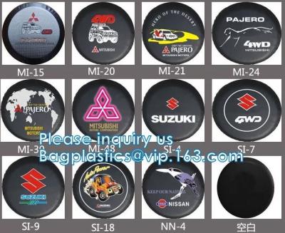 China Custom Car Wheel Spare Wheel Cover Tyre, Spare Tire Cover, PVC, PU, Oxford, Nylon, Pajero Spare Tire Cover for sale