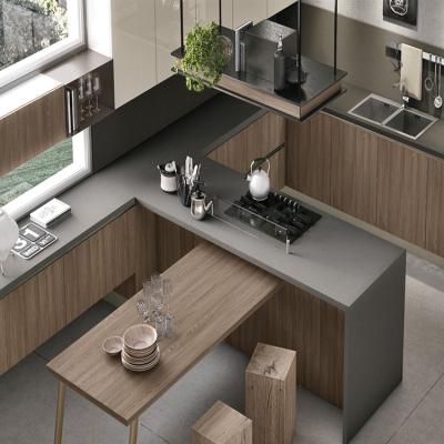 China Mdf Cupboard Designs Modern Melamine Furniture Manufacturer Kitchen MFC Modular Cabinets for sale