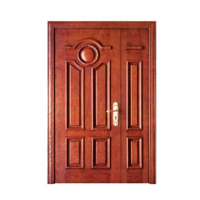 China Entrance Home Room Wood Interior Door Traditional Residential Doors Latest Design for sale