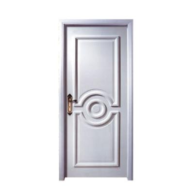 China Traditional White Modern Interior Room Bathroom Bedroom Wooden Doors for sale