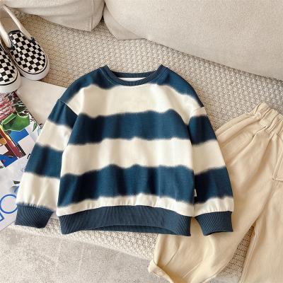 China Breathable Kids Children Blank Print Striped Hoodies Pullover Tops Custom Casual Hoodies Solid Color Kids Boys And Girls Sweatshirt for sale