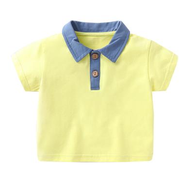 China Breathable Summer Baby Boy Short Sleeve Baby Fashion Polo T Shirt Wholesale High Quality Custom Children Kids Boys Polo Shirts for sale