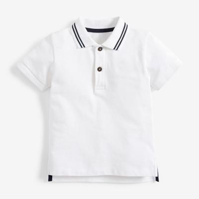 China Breathable High Quality Kids Clothing Cotton Boy Polo Shirts Plain Basic School Uniform Short Sleeve Kids Polo Shirt for sale