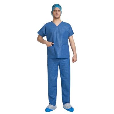 China Hospital SMS Surgical Isolation Dental Medical Disposable Scrub Gown for sale