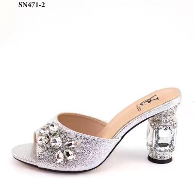 China 2020 Italian Design Dubai Party African Shoes Ladies Shoes Anti-Smell Clutch Sandals And Bag Fashion Peep Toe Thin Wedding Shoes To Match for sale