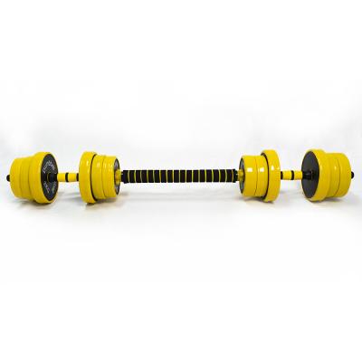 China Eco-friendly Adjustable Dumbbell Barbell Weight Pair Free Weight 2 In 1 Adjustable Dumbbell Set Set for sale