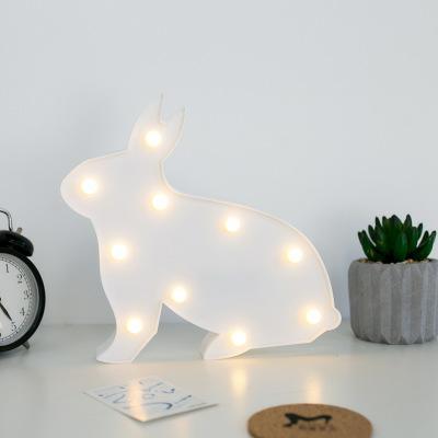 China Decoration Rabbit Shape Led Light Children'S Night Lamp Helps Sleep Table Lamp for sale