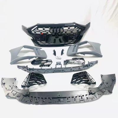 China 2022 New RS3 Car Surrounded Steel Metal Front Bumpers Protection Splitter Lip for sale