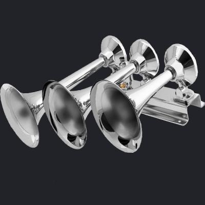 Китай 12/24V In-line Big Three Trumpet Chrome Train Air Horn  (HS-1031C) продается