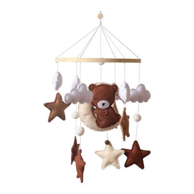 China Musical Handmade Baby Bed Bell Felt Baby Mobile Baby Nursery Decoration Crib Hanging Bed Bell for sale