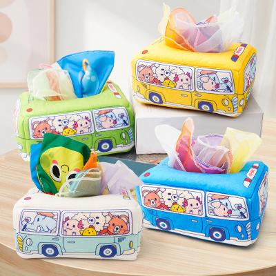 China Eco-friendly Material Cheap Price Baby & Toddler Toys Tissue Box Toy Toddlers Baby Sensory Tissue Boxes Toy for sale