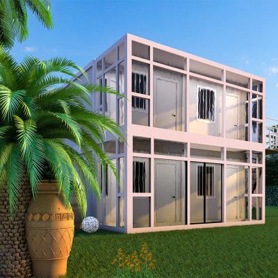 China Easy to install 2 Floor Luxury Prefab homes Simple house Design Container House for sale