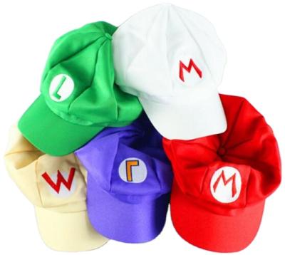 China SUPER JOINT Mario Cap Custom Embroidered 8 Panels Hat for sale