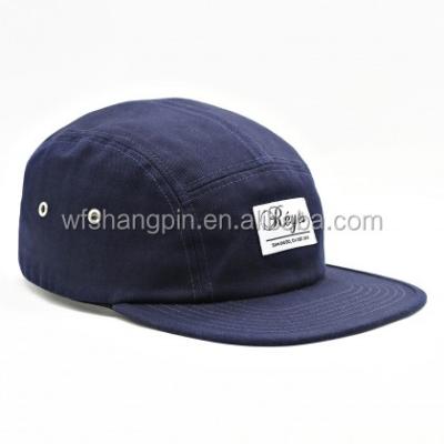 China High Quality Bill 5 Panel Hat Denim COMMON Camp Hat Custom Made Flat Hat Wholesale for sale