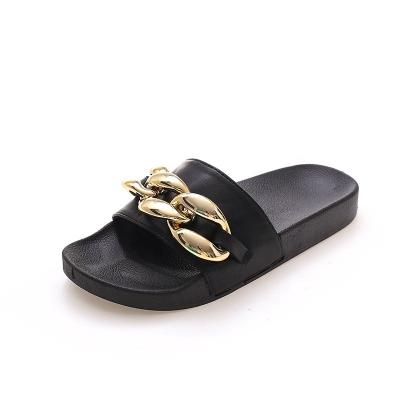 China Sale Women's Summer Anti-odor Comfortable Warm Multicolor PVC Slip-on Shoes Indoor Outdoor Non-slip Slippers Wholesale for sale