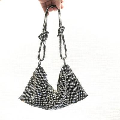 China Wholesale Fur Bag Ladies Outdoor Dancing Bags Bling Diamond Party Women Handbag Ladies Party Purse Bags for sale