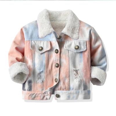 China Anti-wrinkle wholesale kids casual denim jacket whit duck down winter baby boy jackets with toddler size for sale